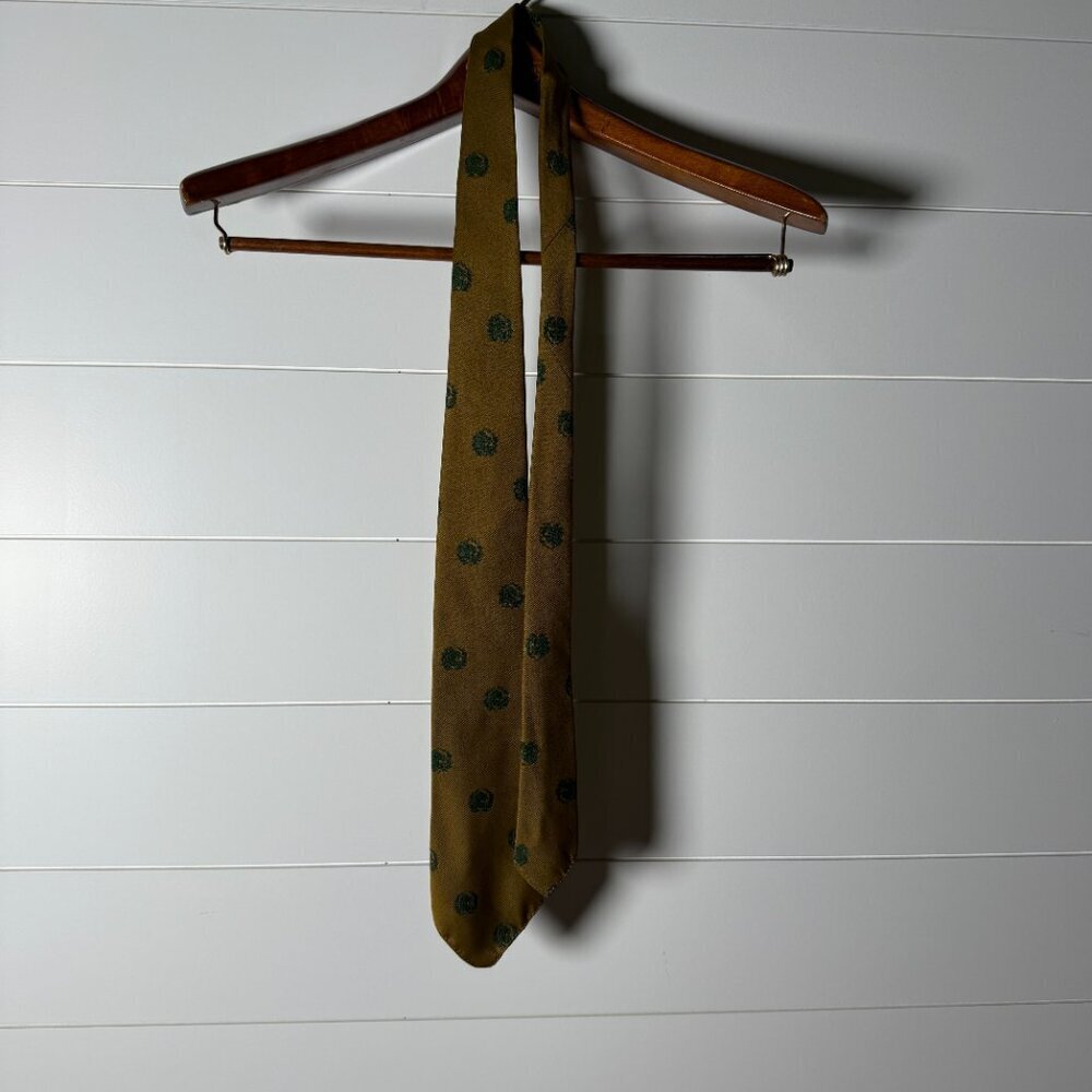 Chadwick by Wembley Tie Camel with Dark Green -Vintage